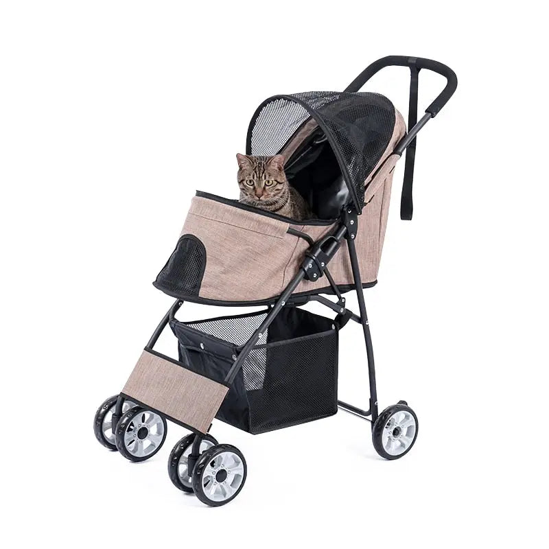poussette pour chat pliable