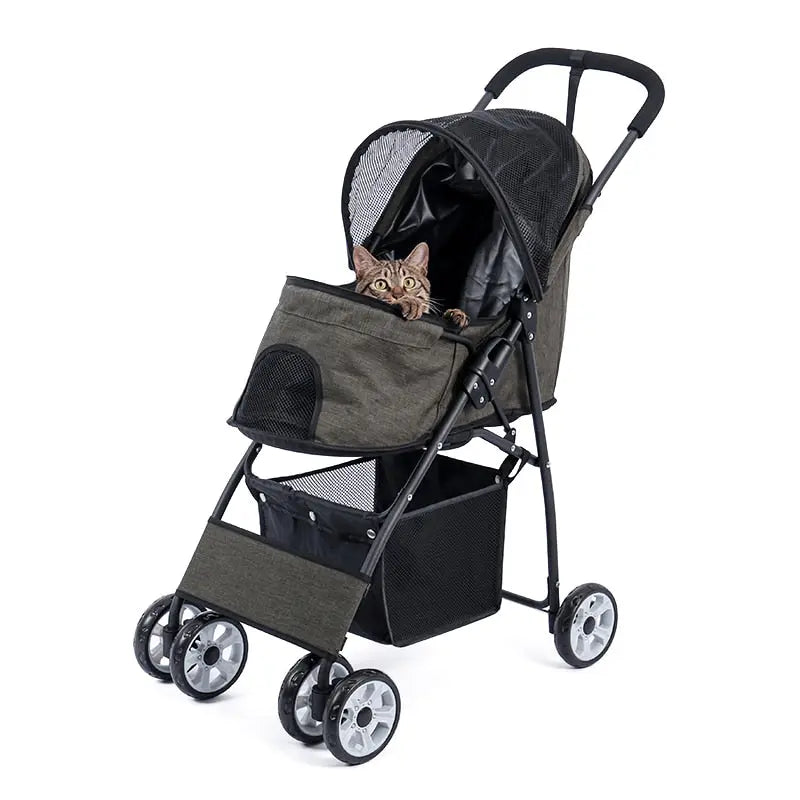 poussette pliable chat