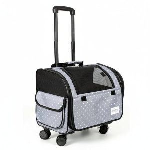 valise à roulettes de voyage pour chat