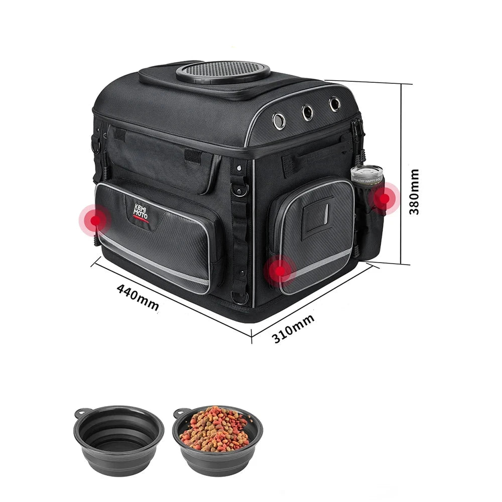 sac sécurisé chat moto