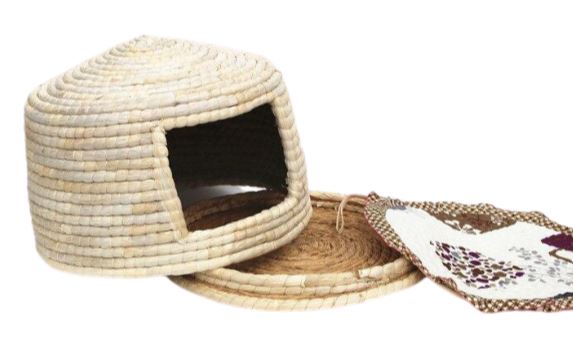 design de panier osier chat