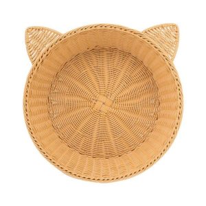 panier rond chat osier