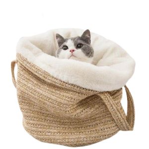panier de transport chat osier