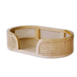 panier de transport pour chat en rotin