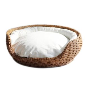 panier pour chat en osier