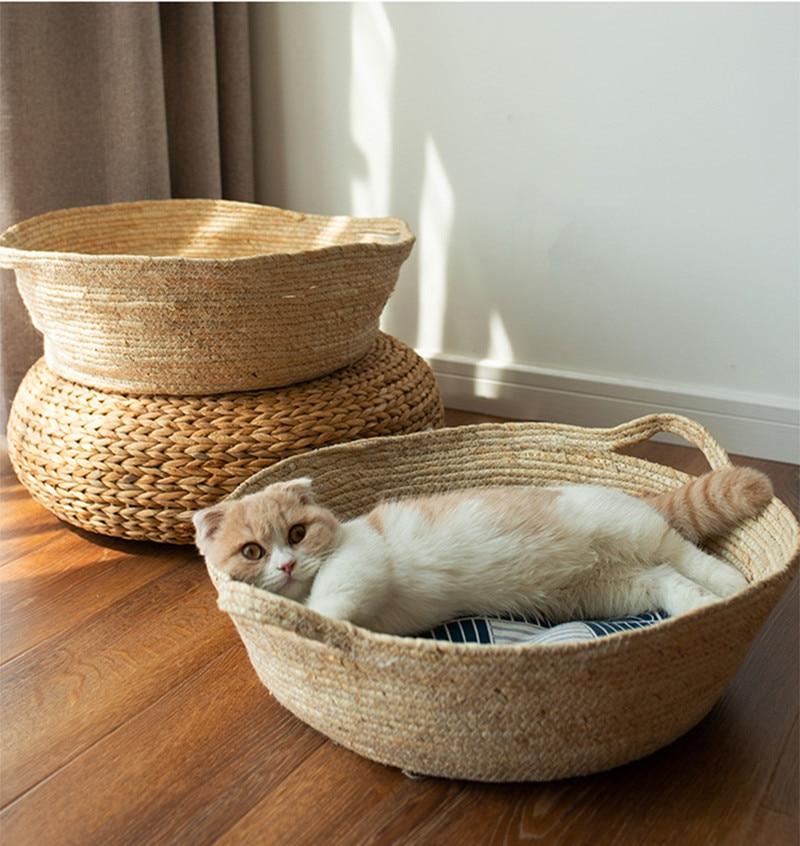 panier en osier pour animaux