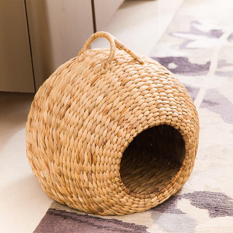 panier en osier pour chat