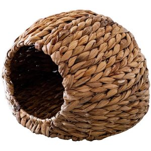 panier chat osier brun