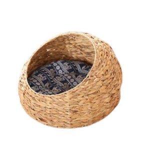 panier de transport chat en osier