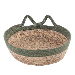 panier de transport en osier à chat