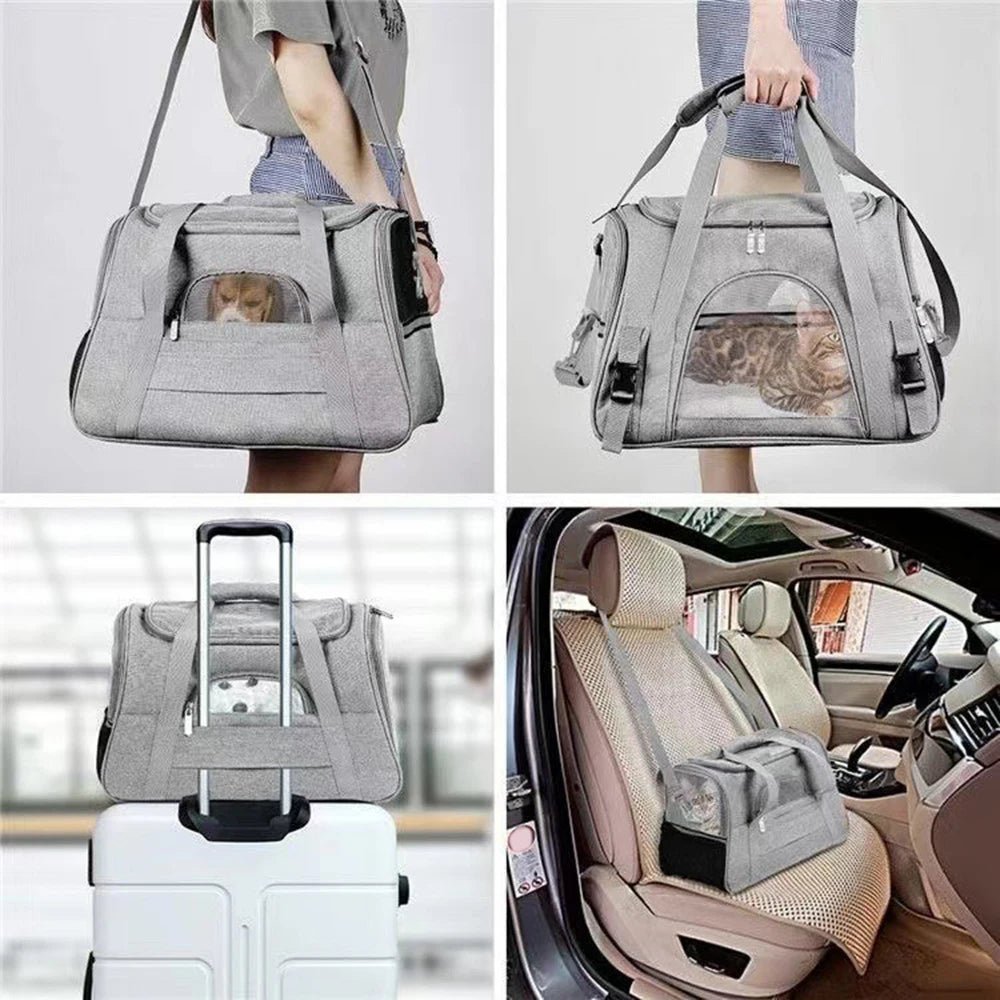 Sac élégant pour transport chat