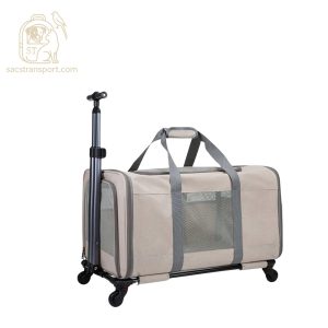 sac de transport deux chats respirant
