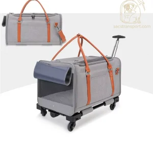 sac de transport pour deux chats
