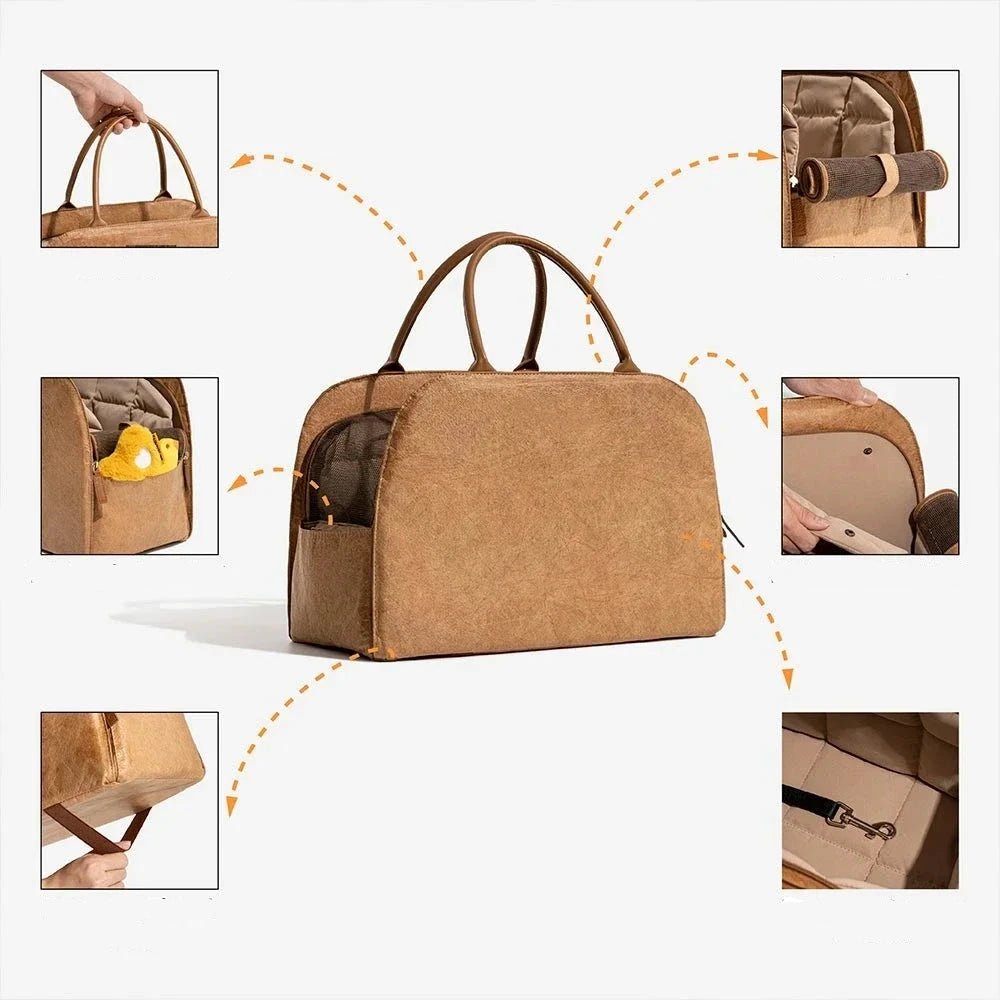 sac avec rangements pour chat