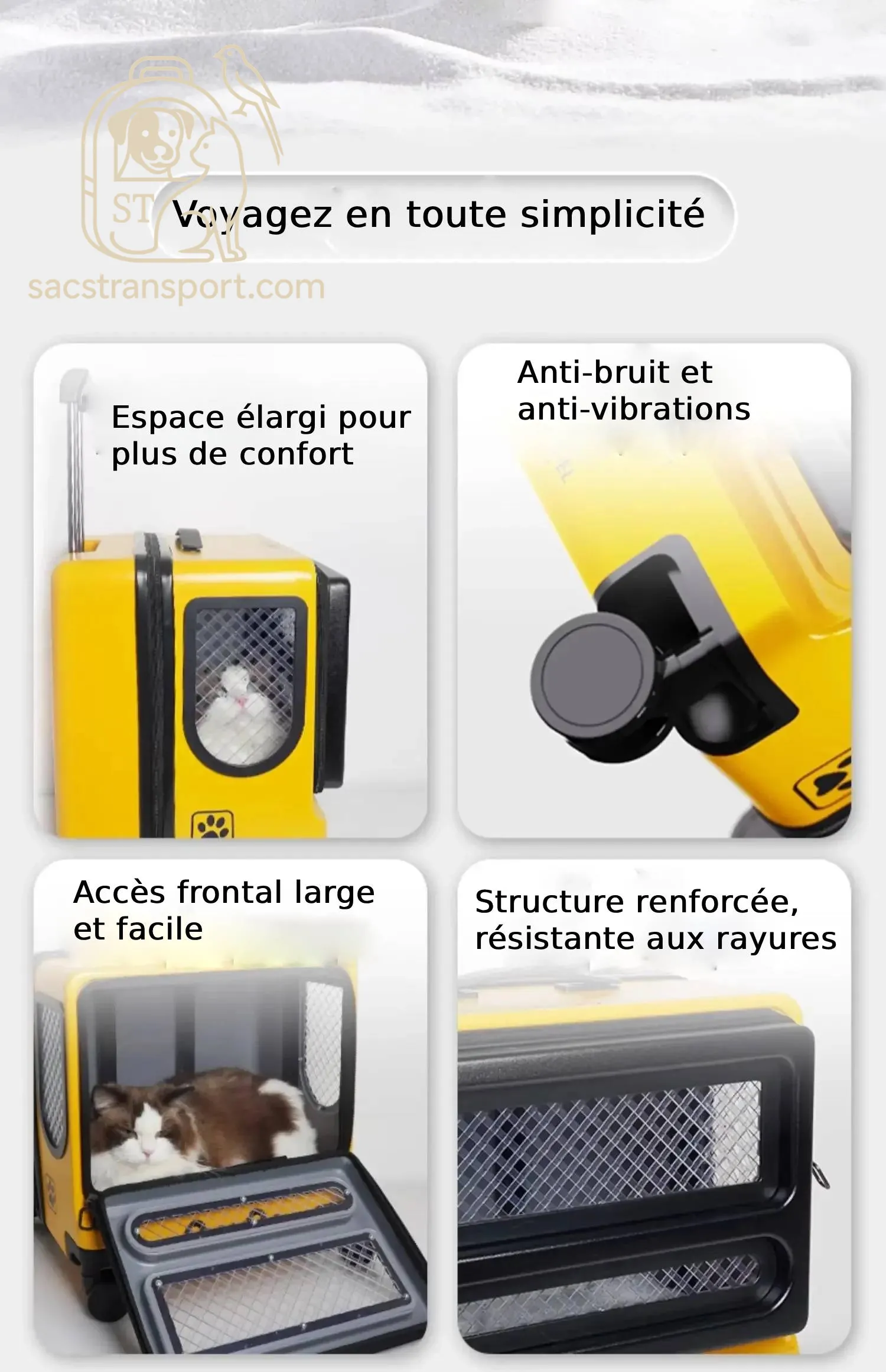 valise pratique chatons