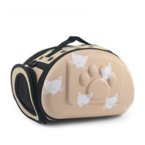 Sac de transport pour chat avec design tête de chat